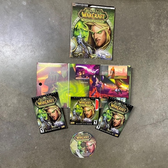 World of Warcraft Expansions Sets & Game Manuals Burning Crusade Lich King Lot - Picture 3 of 9